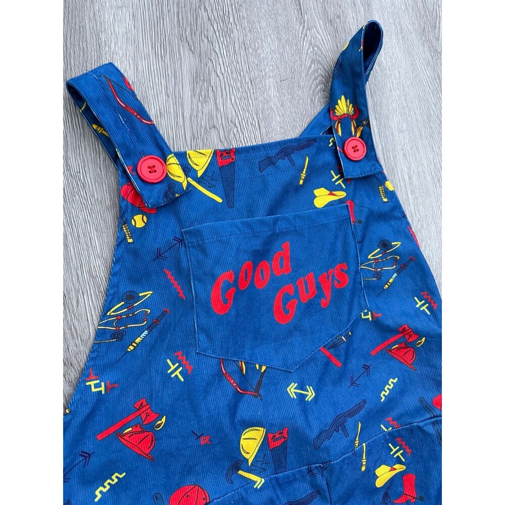 Chucky "Good Guys" doll costume XL overalls from a Chucky "Good Guys" doll costu